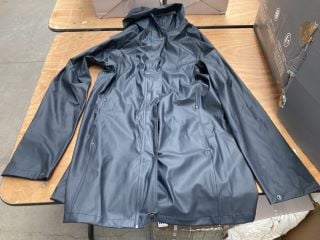 JACOBSEN HORNBY RAINCOAT IN NAVY : SIZE 14 UK - RRP £130: LOCATION - C9