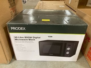 PRODEX 20L 800W DIGITAL MICROWAVE IN BLACK: LOCATION - BR11