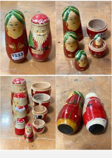 2 X ST. NICHOLAS RUSSIAN DOLLS: LOCATION - CR