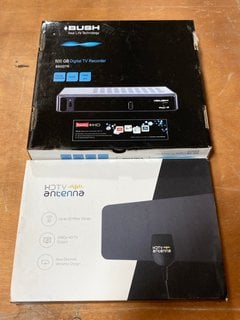 A BUSH 500GB DIGITAL SET TOP BOX AND A DIGITAL AERIAL: LOCATION - CR