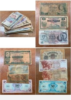 QTY OF ASSORTED ANTIQUE BANKNOTES: LOCATION - CR