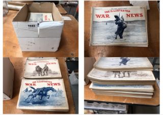 A BOX OF "THE ILLUSTRATED WAR NEWS" WWI PERIODICALS: LOCATION - CR