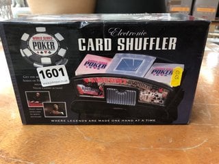 AN ELECTRIC MULTI DECK CARD SHUFFLER: LOCATION - CR