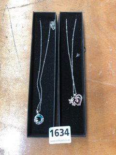 2 X COSTUME PENDANTS AND CHAINS: LOCATION - CR