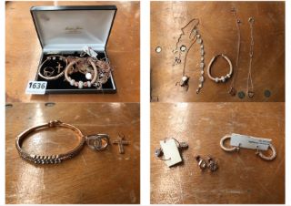 A COLLECTION OF ROSE GOLD COLOURED JEWELLERY: LOCATION - CR