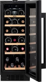 AEG 5000 INTEGRATED UNDERCOUNTER WINE COOLER: MODEL AWUS020B5B - RRP £589: LOCATION - D7