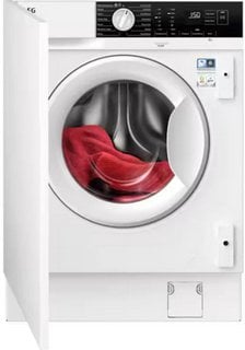 AEG 6000 PROSENSE INTEGRATED WASHING MACHINE : MODEL LFX6G8434BI - RRP £699: LOCATION - D2