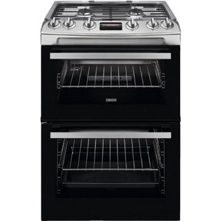 ZANUSSI 60CM GAS COOKER: MODEL ZCG63260XE - RRP £708: LOCATION - D6