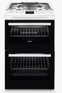 ZANUSSI 55CM GAS COOKER: MODEL ZCG43250WA - RRP £659: LOCATION - D6