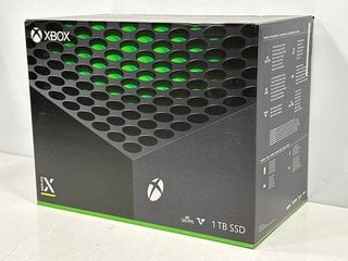 MICROSOFT XBOX SERIES X 1TB GAMES CONSOLE IN BLACK: MODEL NO 1882 (WITH BOX & ALL ACCESSORIES) [JPTM123089] (SEALED UNIT) THIS PRODUCT IS FULLY FUNCTIONAL AND IS PART OF OUR PREMIUM TECH AND ELECTRON