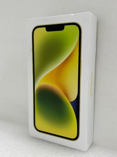 APPLE IPHONE 14 128GB SMARTPHONE IN YELLOW: MODEL NO A2882 (WITH BOX & ALL ACCESSORIES) [JPTM123166] (SEALED UNIT) THIS PRODUCT IS FULLY FUNCTIONAL AND IS PART OF OUR PREMIUM TECH AND ELECTRONICS RAN