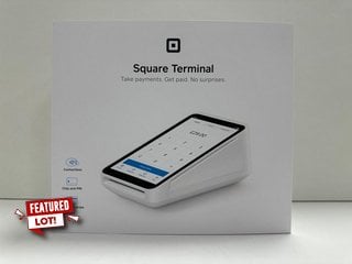 SQUARE CARD READER PAY TERMINALS IN WHITE: MODEL NO SPD2-01-A (WITH BOX & ALL ACCESSORIES) [JPTM123268] (SEALED UNIT) THIS PRODUCT IS FULLY FUNCTIONAL AND IS PART OF OUR PREMIUM TECH AND ELECTRONICS