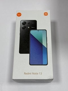 XIAOMI REDMI NOTE 13 256 GB SMARTPHONE IN MIDNIGHT BLACK: MODEL NO 23124RA7EO (WITH BOX & ALL ACCESSORIES, MINOR COSMETIC IMPERFECTIONS) [JPTM123290] THIS PRODUCT IS FULLY FUNCTIONAL AND IS PART OF O