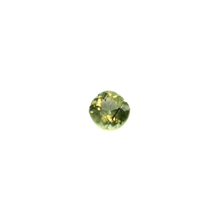 1.25ct Peridot Faceted Round-cut Single Gemstone, 6mm (VAT Only Payable on Buyers Premium)