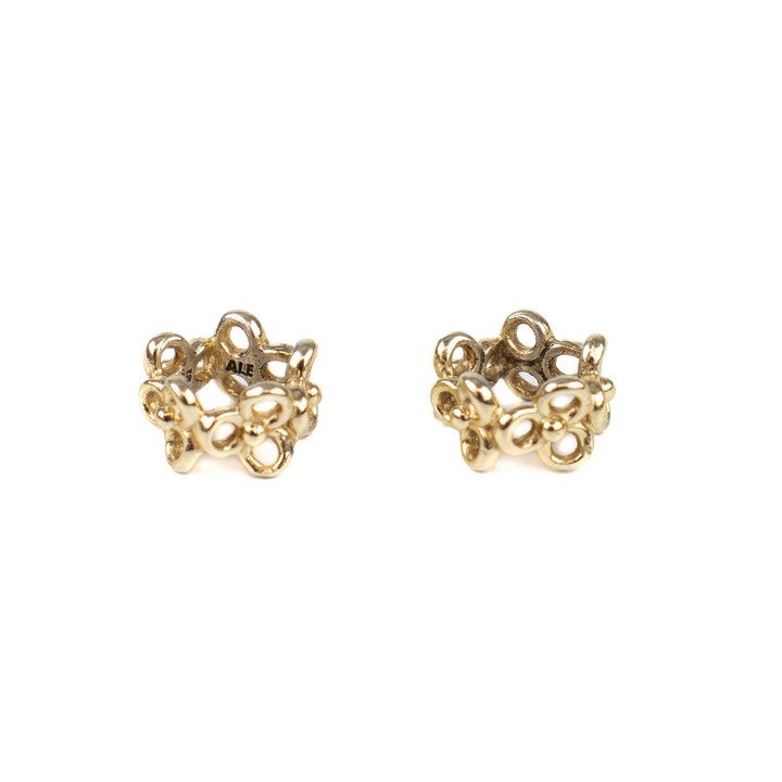 Pandora 14ct Yellow Gold Pair of Floral Charms, 1.2g (VAT Only Payable on Buyers Premium)