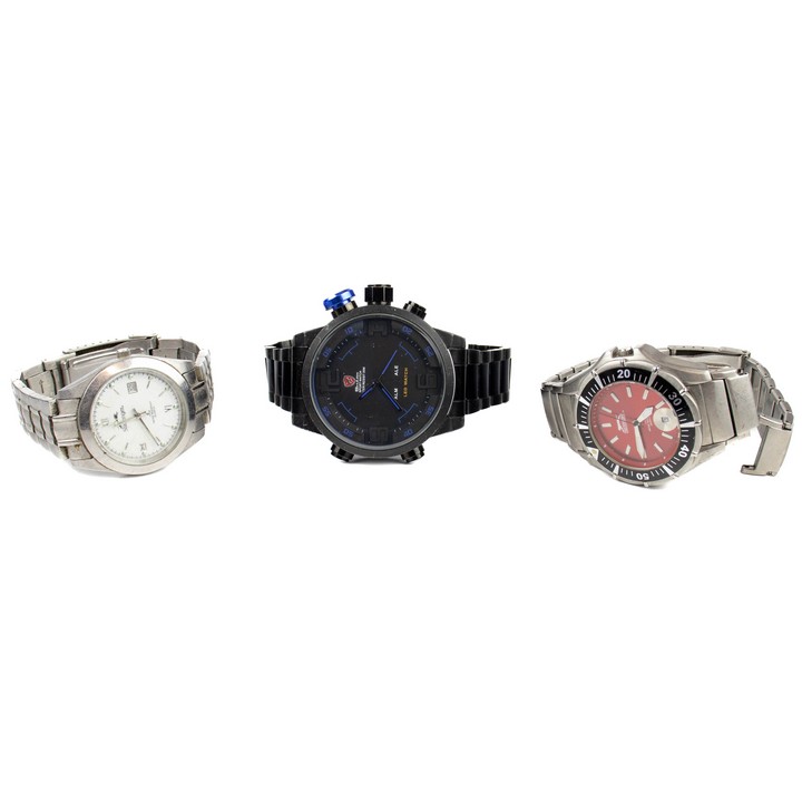 Selection of Three Watches including Two Slazenger (One Missing Lug Pin) and Shark Sports (Faulty Clasp) (All Not Currently Running) (VAT Only Payable on Buyers Premium)