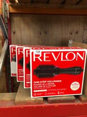 QUANTITY OF HEALTH & BEAUTY ITEMS TO INCLUDE REVLON ONE-STEP HAIR DRYER AND VOLUMISER FOR MID TO LONG HAIR (ONE-STEP, 2-IN-1 STYLING TOOL, IONIC AND CERAMIC TECHNOLOGY, UNIQUE OVAL DESIGN) RVDR5222: