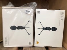 QUANTITY OF TV & AUDIO ITEMS TO INCLUDE 8 X BEHRINGER BV4038 VINTAGE WAFFLE IRON USB MICROPHONE: LOCATION - A RACK