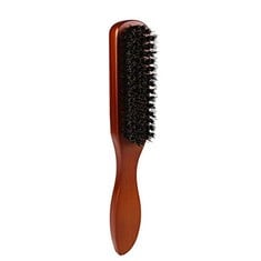 17 X 1 PIECE HAIR BRUSH BRISTLE HAIR BRUSH BEECH COMB WITH BEECH HANDLE USED FOR MEN WITH THIN OR THICK HAIR STYLING BEARD BRUSH: LOCATION - B RACK