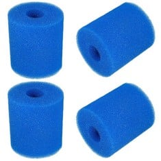 QUANTITY OF ASSORTED ITEMS TO INCLUDE SKYSTUFF 4PCS SWIMMING POOL FILTER SPONGE MEDIUM HOT TUB FILTER CARTRIDGE SPONGE FOAM SPONGE CARTRIDGE FOR TYPE A, REPLACEMENT FOAM CARTRIDGE FOR SWIMMING POOL H