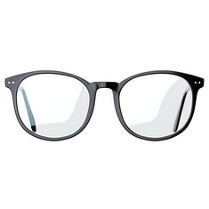 25 X GLASSES OF SWITZERLAND BLUE LIGHT BLOCKING GLASSES - ROUND BLACK FRAME | BLUE LIGHT GLASSES MEN AND WOMEN, GAMING GLASSES, EYE GLASSES, BLUE LIGHT BLOCKING GLASSES WOMEN AND MEN (ROUND BLACK TR1