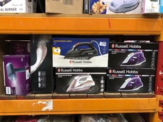 QUANTITY OF ITEMS TO INCLUDE RUSSELL HOBBS SUPREME STEAM IRON: LOCATION - B RACK