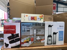 QUANTITY OF KITCHEN ITEMS TO INCLUDE BLUSMART 5 IN 1 POWERFUL HAND BLENDER: LOCATION - TABLES