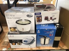 QUANTITY OF KITCHEN ITEMS TO INCLUDE QUEST 2.5 LITRE RICE COOKER: LOCATION - TABLES