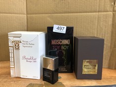 QUANTITY OF EAU DE TOILETE TO INCLUDE MOSCHINO TOYBOY: LOCATION - TABLES