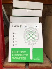 QUANTITY OF ITEMS TO INCLUDE 18 X BUZBUG ELETRIC MOSQUITO SWATTER : LOCATION - A RACK