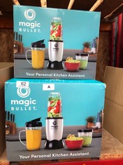 QUANTITY OF KITCHEN & APPLIANCES ITEMS TO INCLUDE NUTRIBULLET MAGIC BULLET BLENDER, MIXER & FOOD PROCESSOR ALL-IN-ONE - 10PC KIT - 200W - SLEEK & COMPACT DESIGN - CHOP, BLEND, GRATE, GRIND, MIX & WHI