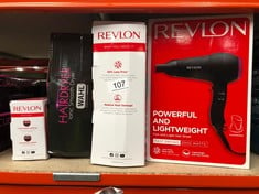 QUANTITY OF HEALTH & BEAUTY ITEMS TO INCLUDE REVLON ONE-STEP HAIR DRYER AND VOLUMIZER FOR MID TO LONG HAIR (ONE-STEP, 2-IN-1 STYLING TOOL, IONIC AND CERAMIC TECHNOLOGY, UNIQUE OVAL DESIGN) RVDR5222: