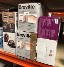 QUANTITY OF KITCHEN & APPLIANCES ITEMS TO INCLUDE BREVILLE DIAMONDXPRESS STEAM IRON | 3100 W | 200G STEAM SHOT | MULTI-DIRECTIONAL DIAMOND CERAMIC SOLEPLATE | 400 ML EASY-FILL WATER TANK WHITE & ROSE