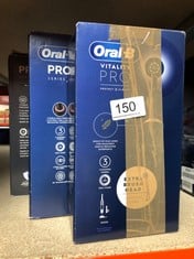 QUANTITY OF HEALTH & BEAUTY ITEMS TO INCLUDE ORAL-B VITALITY PRO ELECTRIC TOOTHBRUSHES FOR ADULTS, FOR HIM / HER, 1 HANDLE, 2 TOOTHBRUSH HEADS, 3 BRUSHING MODES INCLUDING SENSITIVE PLUS, 2 PIN UK PLU