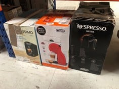 QUANTITY OF KITCHEN & APPLIANCES ITEMS TO INCLUDE NESCAFÉ DOLCE GUSTO DELONGHI PICCOLO XS POD CAPSULE COFFEE MACHINE, ESPRESSO, CAPPUCCINO AND MORE, EDG210.R,0.8 LITERS, RED AND BLACK EDG 210.R: LOCA