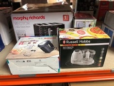 QUANTITY OF KITCHEN & APPLIANCES ITEMS TO INCLUDE RUSSELL HOBBS MINI CHOPPER - WHITE: LOCATION - B