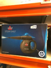 3 X BISSELL STEAM SHOT | MULTI-PURPOSE HANDHELD STEAM CLEANER | NATURAL CHEMICAL-FREE CLEANING | 2635E, TITANIUM/BOSSANOVA BLUE: LOCATION - C