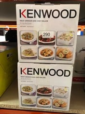 2 X KENWOOD MGX400 CHEF / MAJOR MGX40 DICING ATTACHMENT - GREY: LOCATION - C