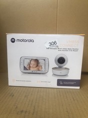 1 X MOTOROLA NURSERY VM 855 CONNECTED WIFI VIDEO BABY MONITOR - WITH MOTOROLA NURSERY APP AND 5-INCH PARENT UNIT - NIGHT VISION, TEMPERATURE AND TWO-WAY TALK.: LOCATION - D