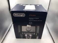 DE'LONGHI STILOSA EC260.BK, TRADITIONAL BARISTA PUMP ESPRESSO COFFEE MACHINE, BLACK.: LOCATION - TOP 50 RACK