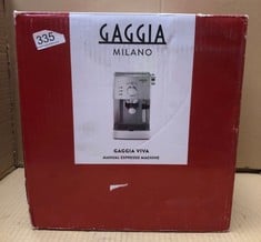 1 X PRESSURE COFFEE MAKER FROM GRAN GAGGIA VIVA STYLE BLACK.: LOCATION - D