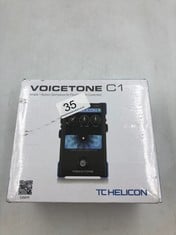 TC HELICON VOICETONE C1 SIMPLE 1-BUTTON STOMPBOX FOR FLEXIBLE PITCH CORRECTION.: LOCATION - TOP 50 RACK