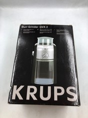 KRUPS EXPERT BURR, AUTOMATIC COFFEE GRINDER, EASY CLEAN, BLACK&SILVER, GVX231.: LOCATION - TOP 50 RACK