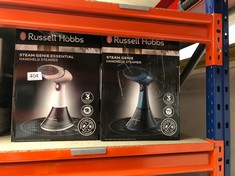 QUANTITY OF KITCHEN & APPLIANCES ITEMS TO INCLUDE RUSSELL HOBBS STEAM GENIE HANDHELD CLOTHES STEAMER, NO IRONING BOARD NEEDED, READY TO USE IN 45S, POWER INDICATOR, AUTO-OFF, 200ML REMOVABLE WATER TA