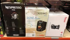 QUANTITY OF KITCHEN & APPLIANCES ITEMS TO INCLUDE TASSIMO BY BOSCH SUNY 'SPECIAL EDITION' TAS3102GB COFFEE MACHINE,1300 WATT, 0.8 LITRE - BLACK: LOCATION - D