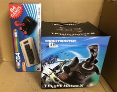 THE C64 MINI + THRUSTMASTER T.FLIGHT HOTAS X : LOCATION - D