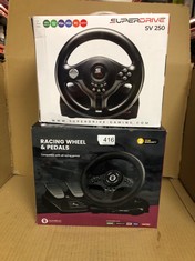 SUPERDRIVE SV250 GAMING RACING WHEEL + NUMSKULL RACING WHEEL & PEDALS : LOCATION - D