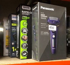 QUANTITY OF HEALTH & BEAUTY ITEMS TO INCLUDE PANASONIC ES-LV 67 5-BLADE WET & DRY ELECTRIC SHAVER FOR MEN, RECHARGEABLE, RESPONSIVE BEARD SENSOR, MULTI-FLEX 16D HEAD(NAVY AND BLACK) ( UK 2 PIN BATHRO