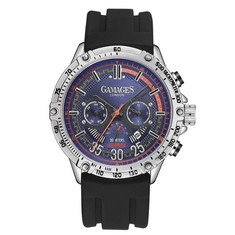 GAMAGES OF LONDON LIMITED EDITION HAND ASSEMBLED MECHANICAL RACER AUTOMATIC STEEL WATCH SKU:GA1241 RRP £695: LOCATION - TOP 50 RACK