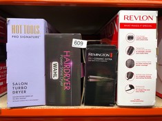 QUANTITY OF HEALTH & BEAUTY ITEMS TO INCLUDE REVLON ONE-STEP HAIR DRYER AND VOLUMIZER FOR MID TO LONG HAIR (ONE-STEP, 2-IN-1 STYLING TOOL, IONIC AND CERAMIC TECHNOLOGY, UNIQUE OVAL DESIGN) RVDR5222: